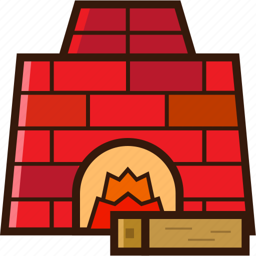 Christmas icon, fireplace, fireplace with wood, warm place, xmas icon icon - Download on Iconfinder