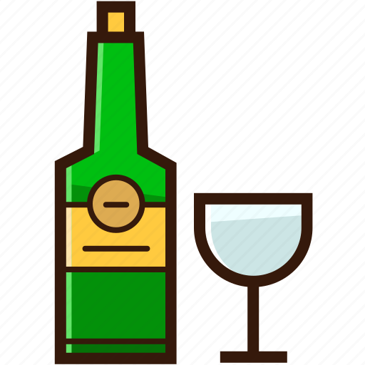 Alcohol, beverages, bottle and glass, christmas icon, wine icon - Download on Iconfinder