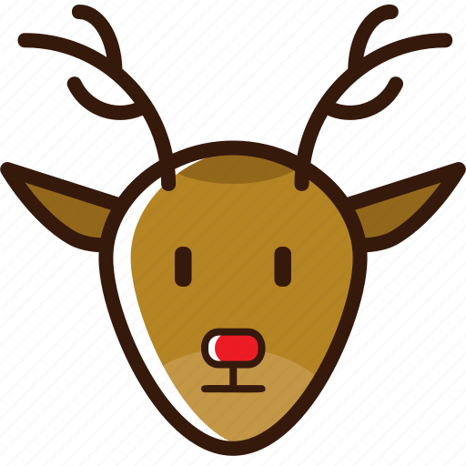 Christmas icon, decoration, deer, deer head, ornament, santa deer icon - Download on Iconfinder