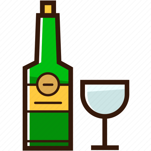 Alcohol, beverages, bottle and glass, christmas icon, wine icon - Download on Iconfinder