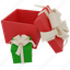 giftbox, christmas, ornament, celebration, decoration, winter, ribbon, gift, party 