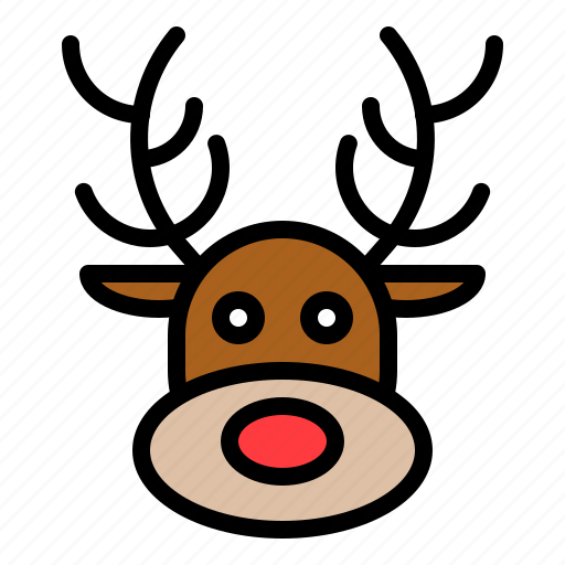 Animal, avatar, face, reindeer, xmas icon - Download on Iconfinder