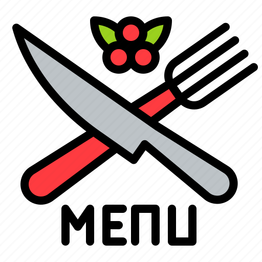 Fork, knife, menu, restaurant, xmas icon - Download on Iconfinder