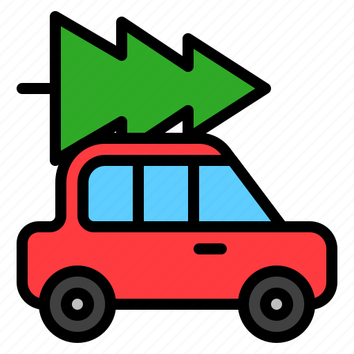 Car, pine, transport, vehicle, xmas icon - Download on Iconfinder