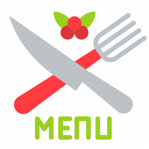 Christmas, fork, knife, menu, restaurant icon - Download on Iconfinder