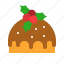 cake, christmas, dessert, pudding, sweets 