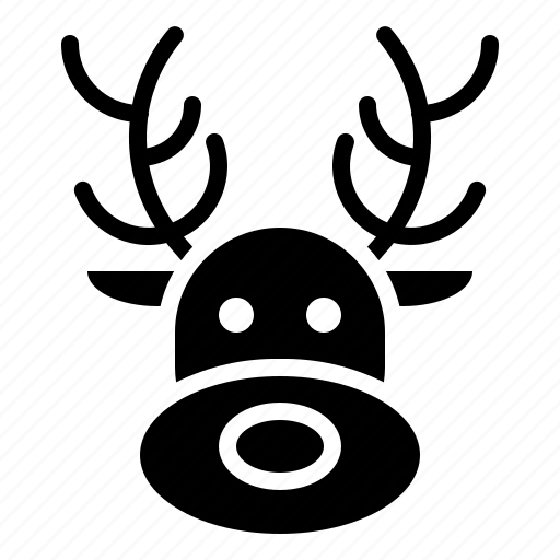 Animal, avatar, face, merry, reindeer, xmas icon - Download on Iconfinder