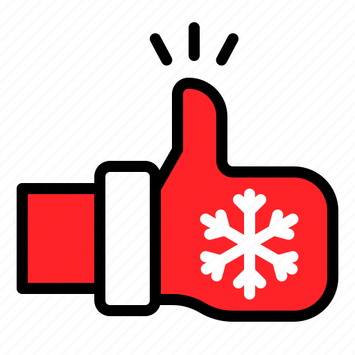 Gesture, hand, like, thumb up, xmas icon - Download on Iconfinder