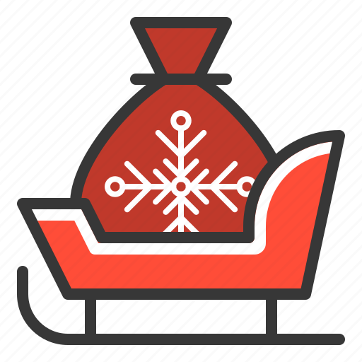 Christmas, sack, santa, sleigh, xmas icon - Download on Iconfinder