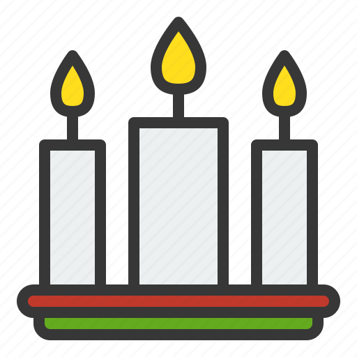 Candle, candlestick, christmas, light, xmas icon - Download on Iconfinder