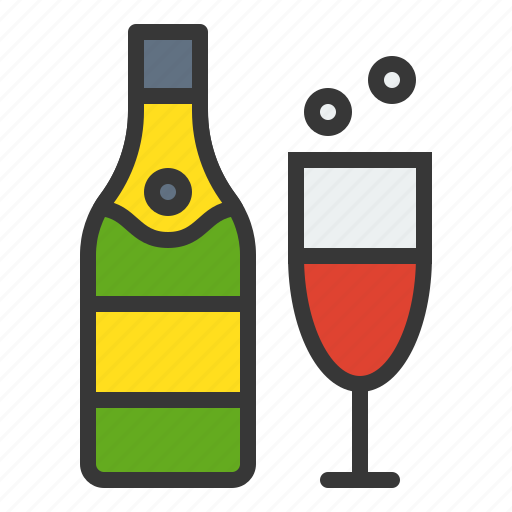 Alcohol, champagne, christmas, drinks, wine, xmas icon - Download on Iconfinder