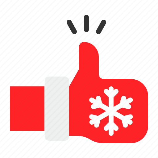 Christmas, gesture, hand, like, thumb up icon - Download on Iconfinder