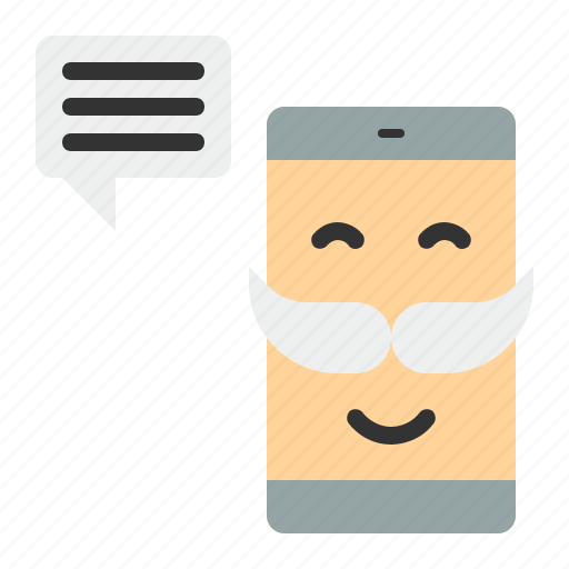 Chat, christmas, santa, smartphone, talk icon - Download on Iconfinder