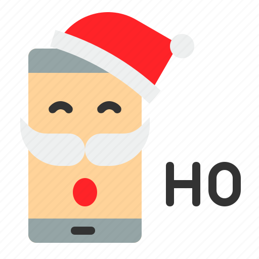 Christmas, laugh, phone, santa, smartphone icon - Download on Iconfinder