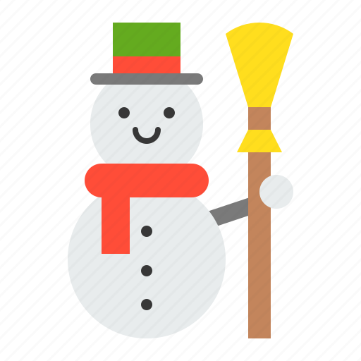 Broom, christmas, snow, snowman, xmas icon - Download on Iconfinder