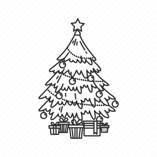 Christmas, christmas tree, decoration, gifts, holiday, presents, santa claus icon - Download on Iconfinder