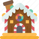 candy, house, sweet, confectionery, festive
