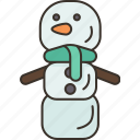 marshmallow, snow, men, winter, treat