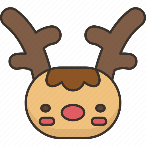 Reindeer, profiteroles, dessert, chocolate, baked icon - Download on Iconfinder