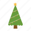 christmas, tree, garland, ornaments, lights, decorations 