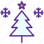 christmas, star, tree, snow, snowflake, winter, hygge 