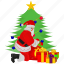 gift, santa, santa claus, christmas tree, presents 