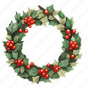 .png, christmas wreath, winter, season, decoration, santa, design, xmas, file, celebration