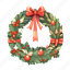 .png, christmas wreath, santa, graphics, design, decoration, ornaments 