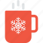christmas, cup, drink, hot drink, snowflake 