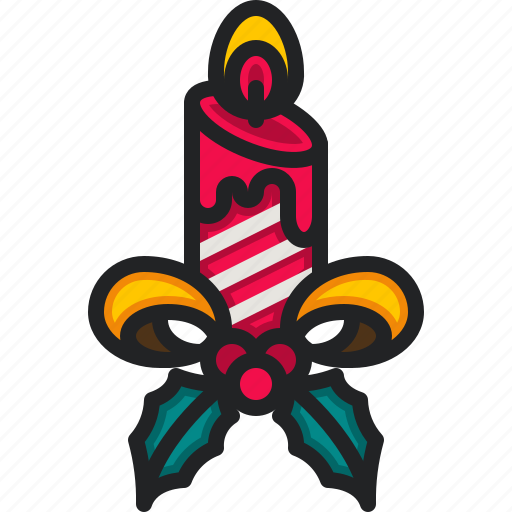 Candle, christmas, decorration, celebration, holiday, xmas, winter icon - Download on Iconfinder