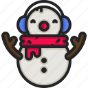 snowman, christmas, new, year, winter, holiday