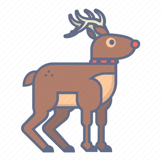 Celebration, christmas, deer, holiday, rudolph, santa, xmas icon - Download on Iconfinder