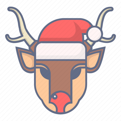 Animal, celebration, christmas, deer, rudolph, santa, xmas icon - Download on Iconfinder