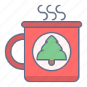 celebration, christmas, coffee, cup, mug, tree, xmas