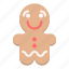 christmas, cookie, decoration, gingerbread, holiday, man, xmas 