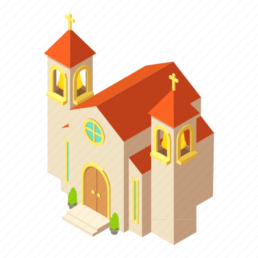 Building, church, isometric, logo, object, pastor, protestant icon - Download on Iconfinder