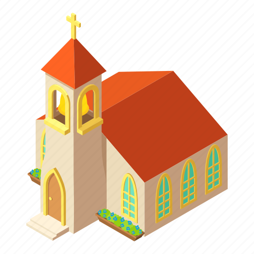 Building, church, isometric, logo, object, pastor, tower icon - Download on Iconfinder