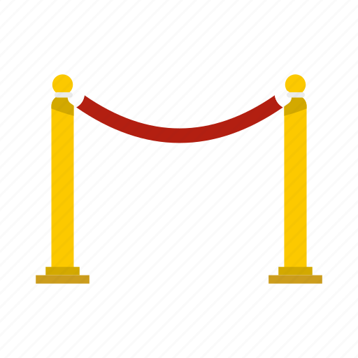 Entrance, exclusive, luxury, metal, rope, theater, velvet icon - Download on Iconfinder
