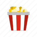 box, cinema, corn, food, movie, popcorn, snack