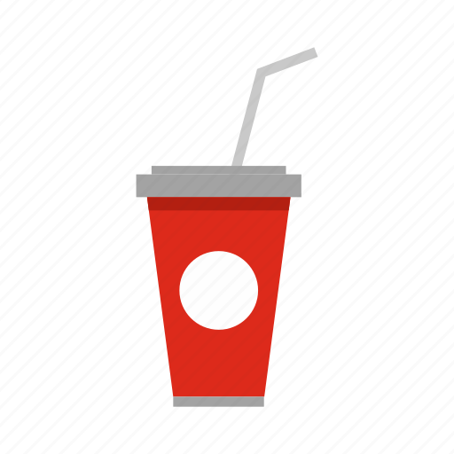 Beverage, cold, cup, drink, paper, soda, straw icon - Download on Iconfinder