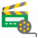 clapperboard, and, film, cinema, movie, entertainment