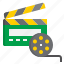 clapperboard, and, film, cinema, movie, entertainment 