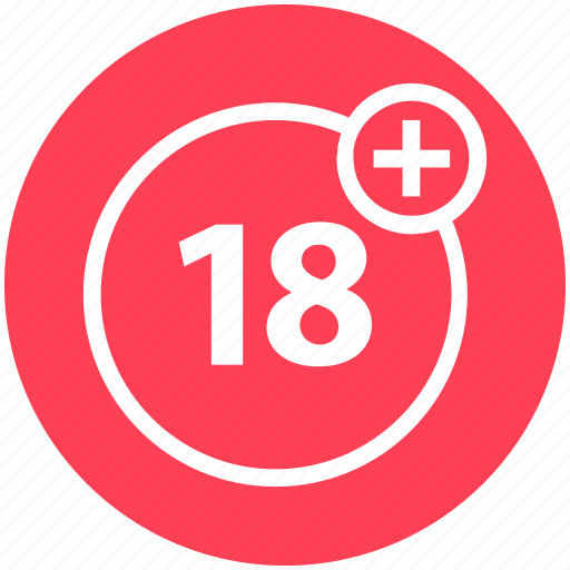 18 plus, age, cinema, film, movie, multimedia, player icon - Download on Iconfinder