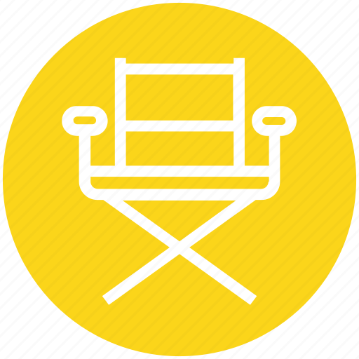Chair, cinema, director, entertainment, musicians chair, set, swivel icon - Download on Iconfinder