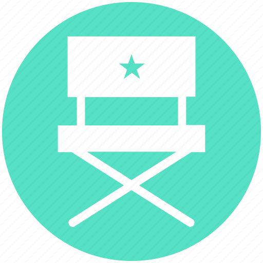 Chair, cinema, director, entertainment, musicians chair, set, swivel icon - Download on Iconfinder