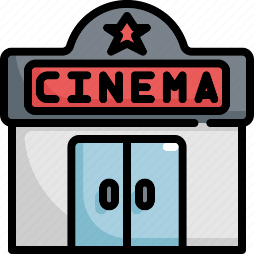 Building, cinema, entertainment, movie, theater icon - Download on Iconfinder