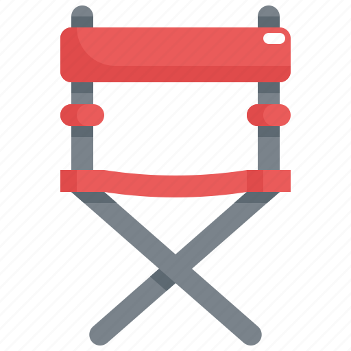 Chair, cinema, director, entertainment, movie, theater icon - Download on Iconfinder
