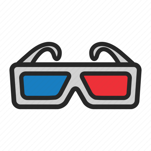 Cinema, entertainment, film, glasses, movie, spectacles icon - Download on Iconfinder