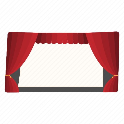 Cartoon, entertainment, presentation, scene, show, stage, theater icon - Download on Iconfinder