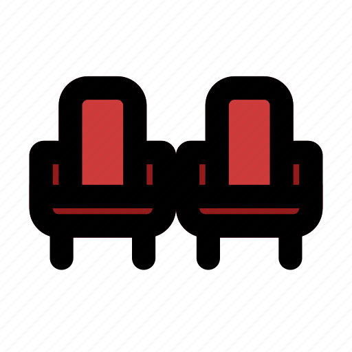 Seat, cinema, film, chairs icon - Download on Iconfinder